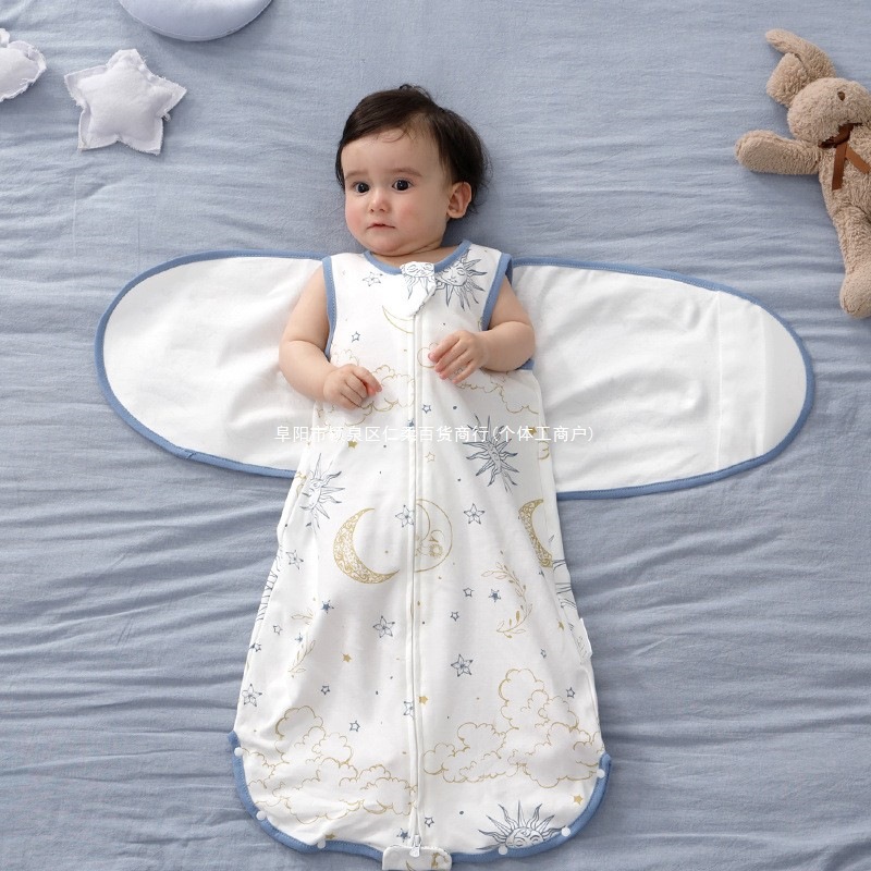 Bebebus Newborn Baby Swaddle Sleeping Bag Anti-Jump Wrap Spring and Summer Universal Thin Baby Hug