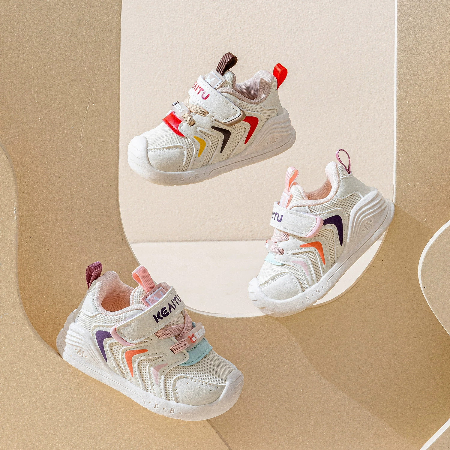 Детская обувь новая весна детская обувь мужская обувь нескользящая детская обувь женская ступенчатая обувь мягкая подошва дышащая обувь оптом