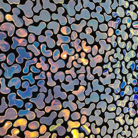 秋冬新款绒底激光亮片绣花布料时尚礼服羽绒面料箱包