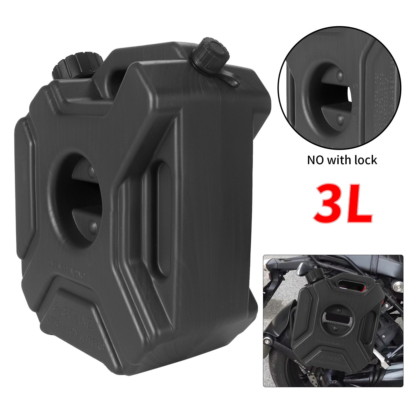 Oil Drum, Gasoline Drum, Off-Road Vehicle Spare Oil Drum, Car and Motorcycle Anti-Static Portable Emergency Oil Can
