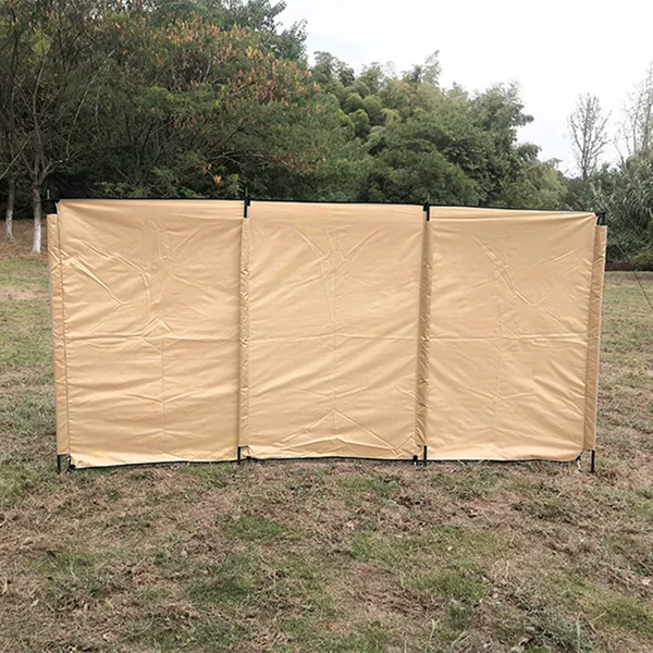 Outdoor Camping Bonfire Windscreen Folding Privacy Screen Hiking Wind Barrier Winter Stall Barbecue Grill Screen