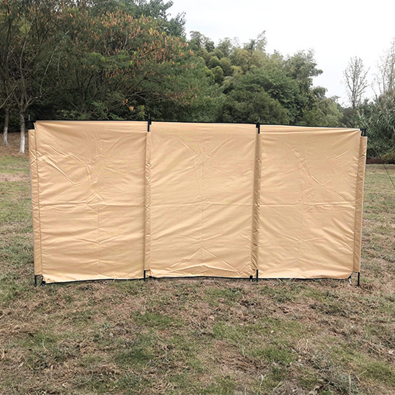 Outdoor Camping Bonfire Windscreen Folding Privacy Screen Hiking Wind Barrier Winter Stall Barbecue Grill Screen