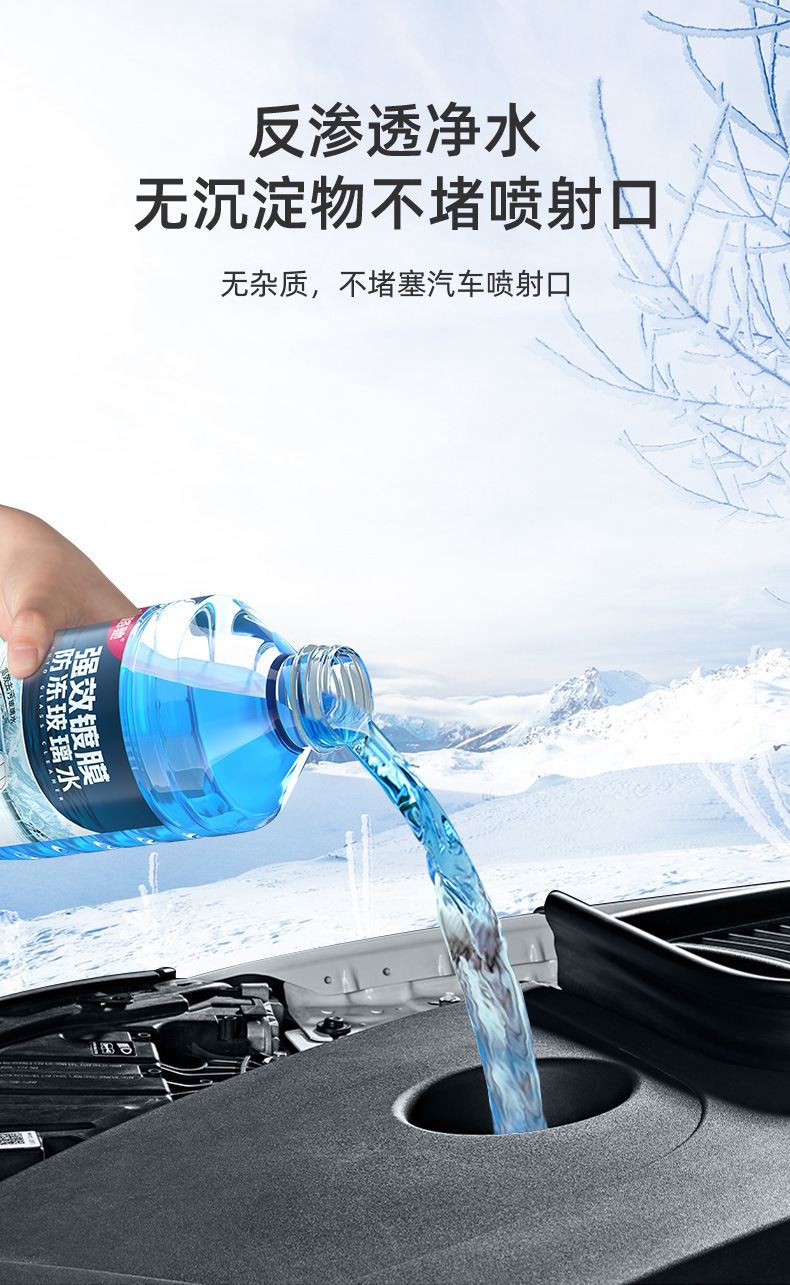Free Shipping Car Glass Water Oil Film Remover Anti-Freeze Coating Wiper Fluid All-Season Powerful Stain Remover Car Oil Film Remover