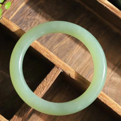 New products natural Nephrite  Clear water Thin strips Bracelet beauty Duck egg blue jade Bracelet quality goods Bracelet