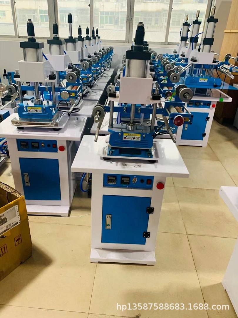 气动烫金机名片皮革烫印机打标机自动卷80*150