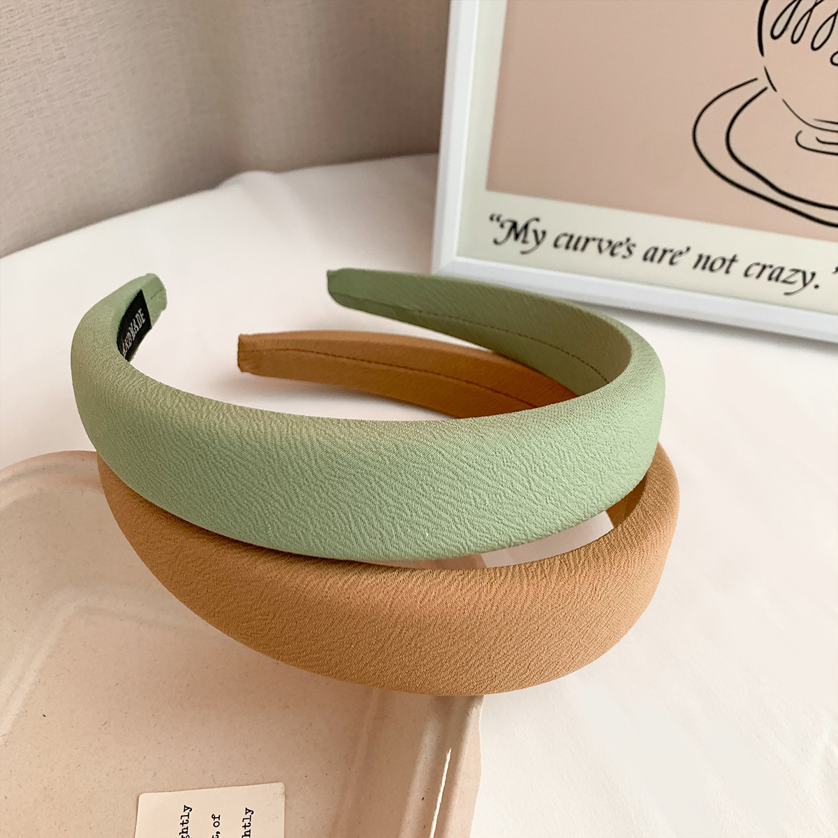 RUDAN Korea syksyn ja talven muoti monipuolinen korkea kallo-pääpanta hiusasusteet naisten yksivärinen yksinkertainen huippuluokan sienipääpanta_voghion.com