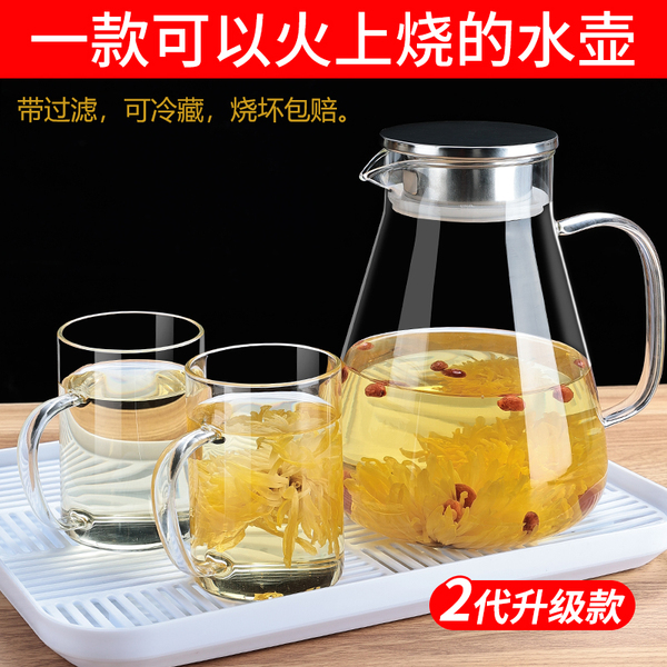 Glass teapot for home use