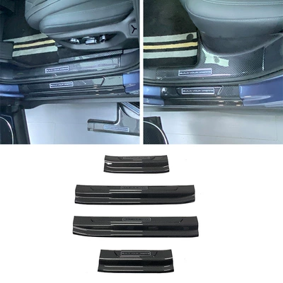 Dekorativ pedal başlıqları Threshold Strip Modification, Welcome Pedal - 4-pieces-of-outer-threshold-abs-carbon-fiber-texture-for-byd-sealion-7