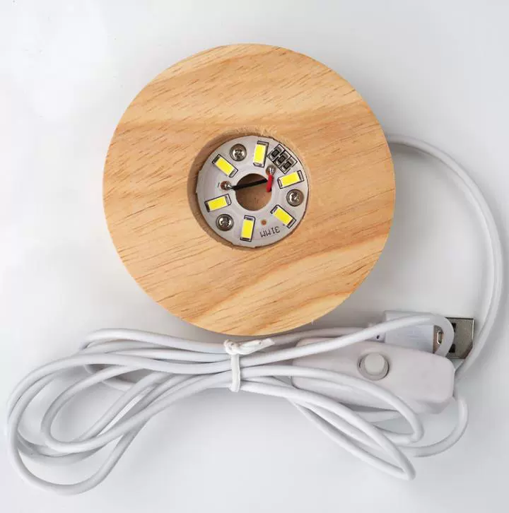 Epoxy Resin Night Light DIY Kit — Silicone Mold & Mirror-Effect Globe, 60/80 mm Lamp Base Options