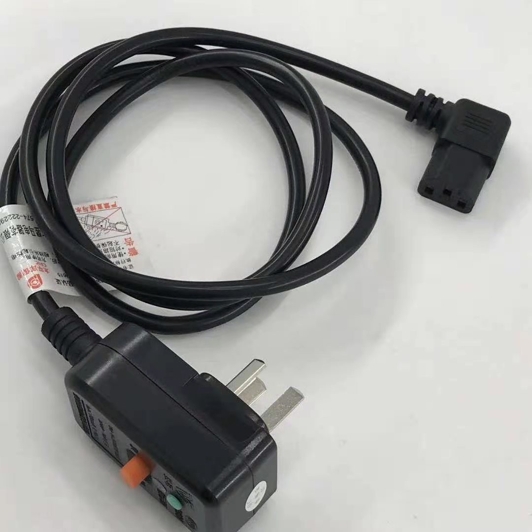 带漏保一体电源线3.5米国标漏电保电源线1.0平方C13品字尾电源线