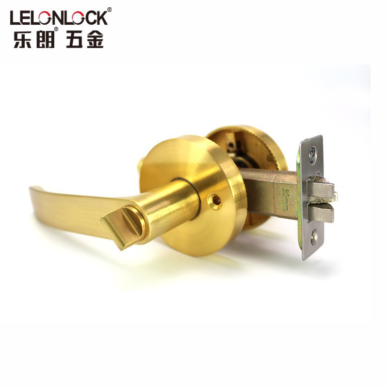 Le Lang personalizado tres barras esféricas cerradura de mango de aleación de zinc cerradura de mango de tres columnas puerta de acero de plástico dormitorio cerradura BK