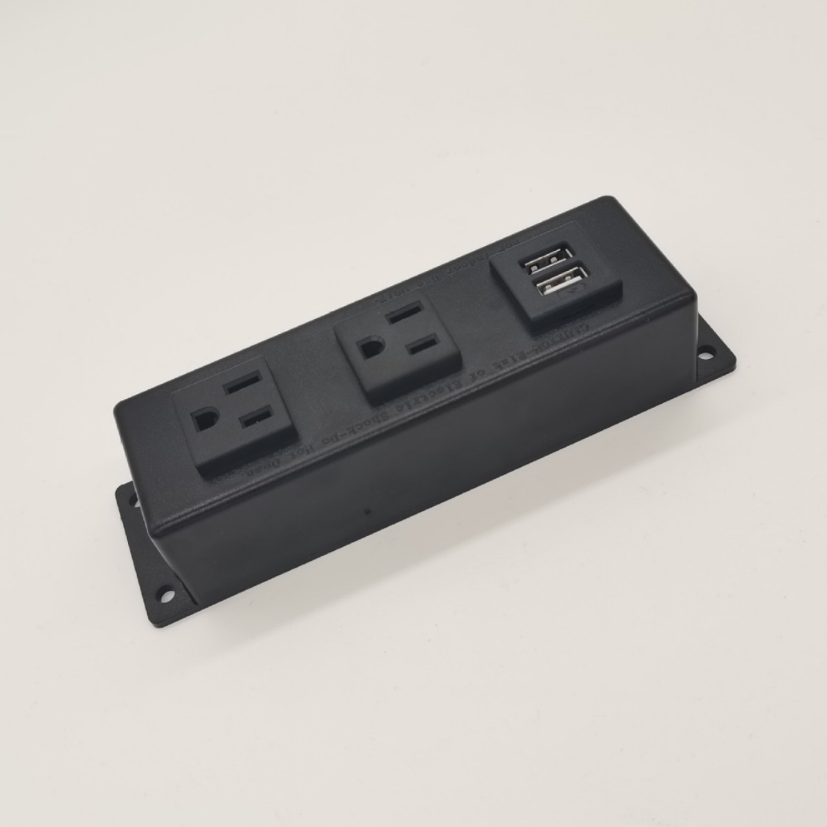 美规认证UL办公桌面家具插座美标USB充电排插明装美式电源拖线板