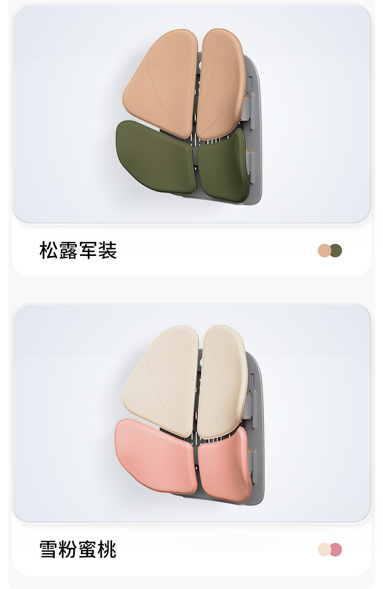 Nortech Ergonomic Lumbar Support Office Cushion Back Pad Lumbar Support Chair Cushion for Long Sitting Seat Lumbar Support
