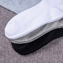 30克168針黑白灰男士中筒襪諸暨襪子廠家直銷休閒運動襪