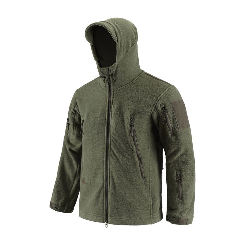 Nuevo chaqueta de terciopelo de hombre calentamiento transpirable chaqueta de asalto camiseta base al aire libre chaqueta encapuchada para montar