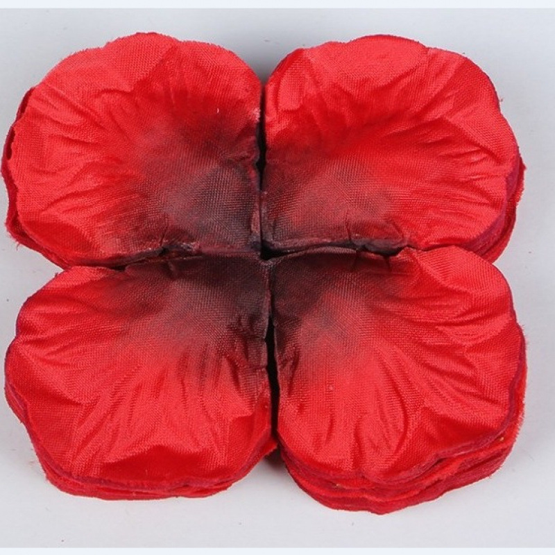 绢布1000片排列装仿真玫瑰花瓣 手撒花婚房假花瓣婚礼结婚庆用品