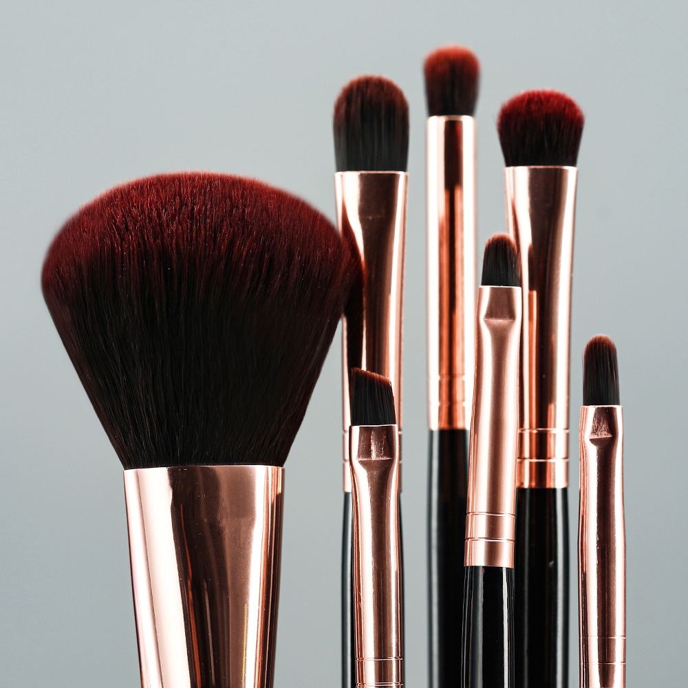 Principiante herramientas de belleza fácil llevar almacenamiento cepillo pequeño mini en Caja 7 pinceles maquillaje conjunto completo