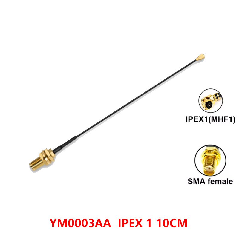 Ipex 1代转sma连接线GSM/3G/4G母头外螺内孔针天线转接线延长飞鸿