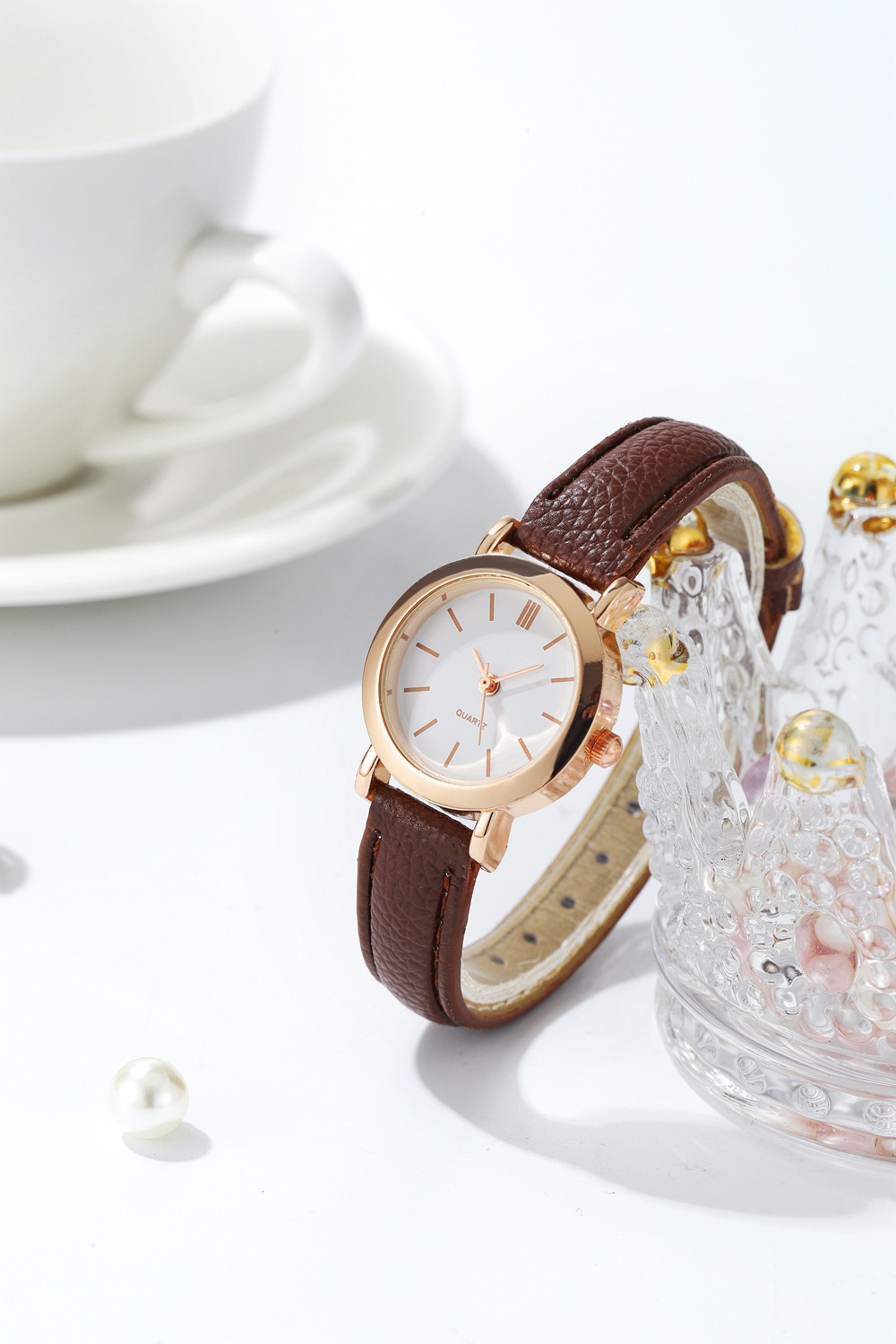 Pinduoduo Ny och Personlig Doftande Stil Student Dammode Enkel Liten Urtavla Bältesklocka_voghion.com