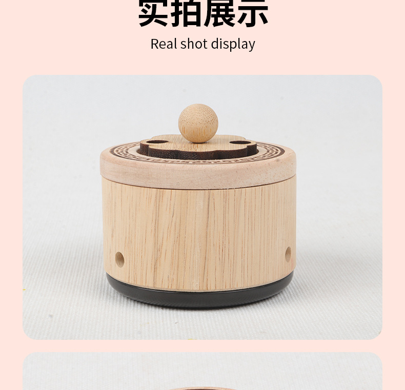 Bian Stone Moxibustion Jar and Box Set Facial and Abdominal Warm Moxa Device with 54 Moxa Cones and 30 Golden Beans in use