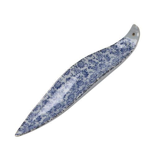 Blue and white thread incense burner incense insert ornaments ceramic creative tea ceremony offering antique sleeping incense burner household antique sandalwood burner