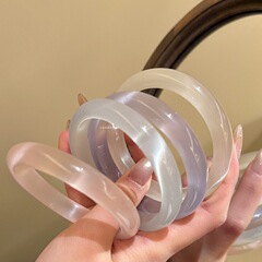 氷透猫眼樹脂白月光ブレスレットアクセサリー