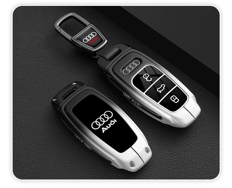 Suitable for Audi Q3 Key Cover A3 Q2L A1 Car Old Model A6 Q7 Q5 Tt Foldableing High-End Shell Buckle for Women