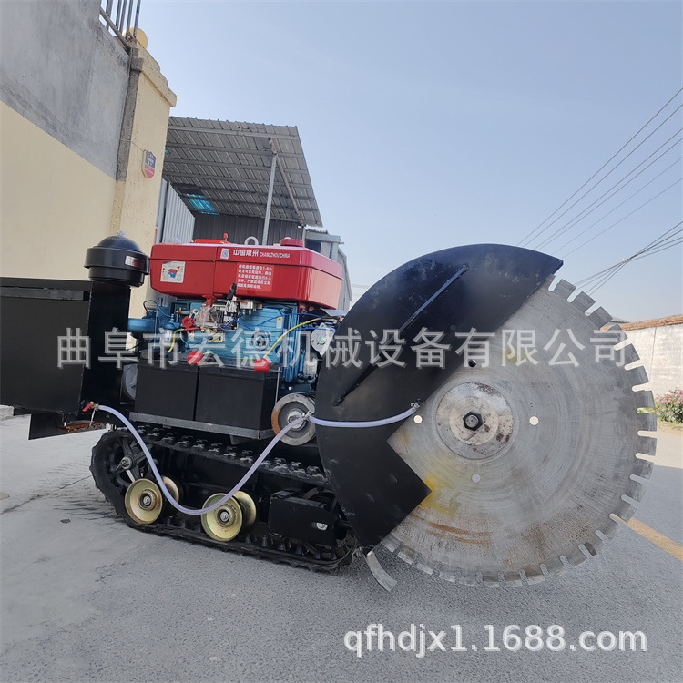 混凝土柴油路面切路机 汽油马路切割机 柴油混凝土道路切地机