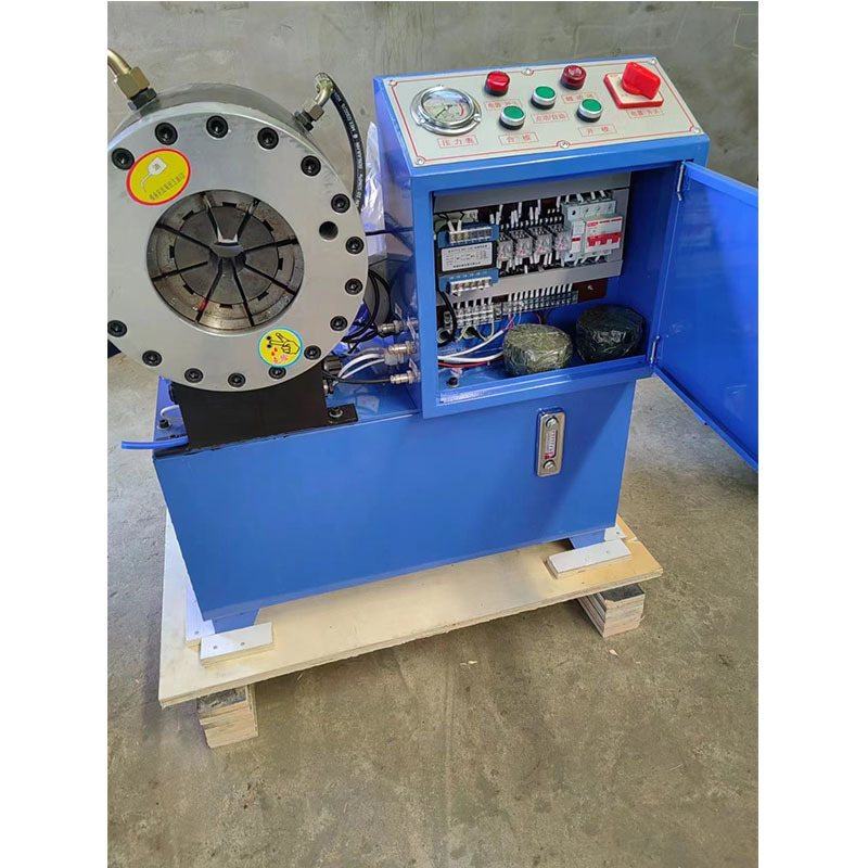 磁电式大棚缩管机 煤矿液压机械管材压管机 立式工程机械扣压机