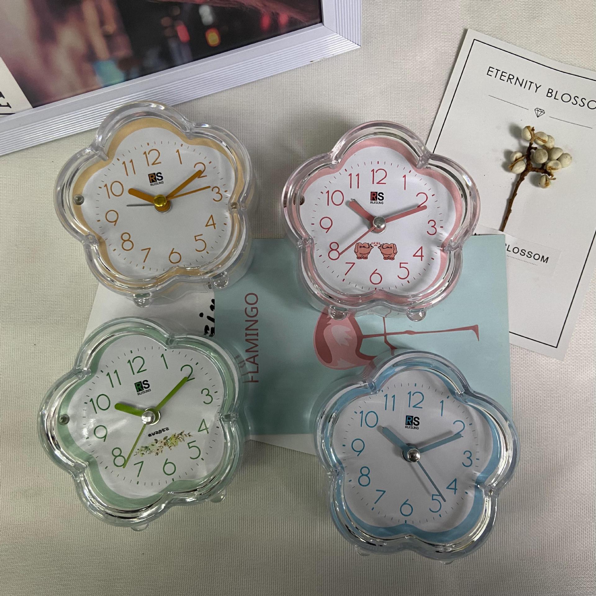 Source Manufacturer Direct Sales Silent Scanning Transparent Alarm Clock Cross-Border Exclusive Scanning Alarm Clock Student Bedside Alarm Clock Wholesale