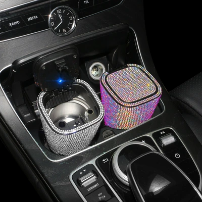 Car ashtray | hanging car with lid