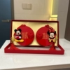 [Pair of round mirrors] Long-legged Minnie Mickey gift box