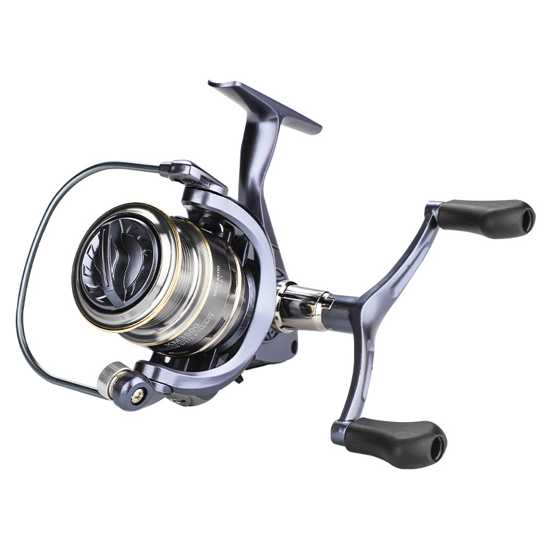rueda giratoria de metal doble rocker rodamiento rodamiento rodillo de lanzamiento remoto rodillo micro rodillo rodillo de pesca poco profundo taza inclinada al por mayor