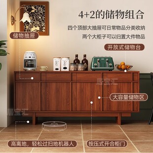 Solid Wood Sideboard Storage Cabinet Ancient Cabinet French Style Wall Living Room Vintage Entrance Cabinet
