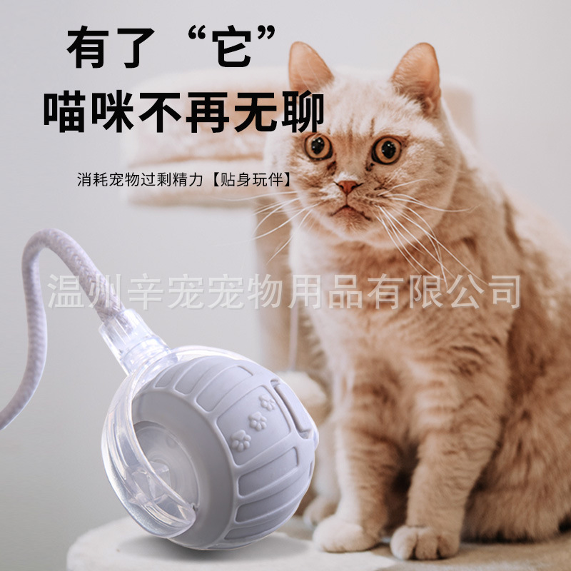 クロスボーダー耐噛み自動猫ボール猫のおもちゃボールは自分でいいです。|undefined