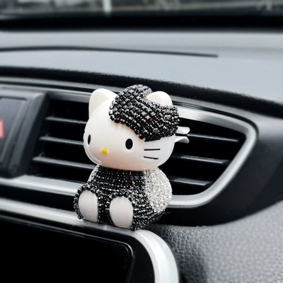 New Car Deodorizing Air Conditioning – Car ornaments - black-clothes-kitten-vent
