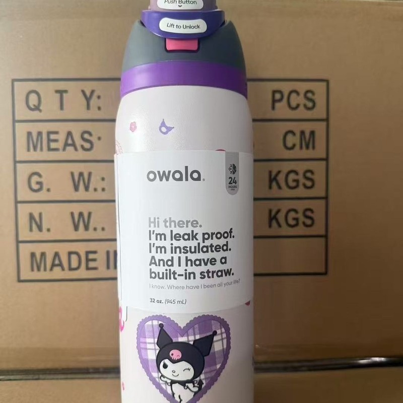 Owala 越境新製品 owala フルーツカップ屋外ポータブル真空断熱カップ 304 ステンレス鋼スポーツウォーターボトル|undefined