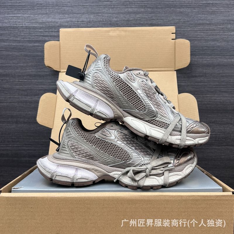 跨境专供毒家现货25ss巴黎B家纯原版本做旧3XL十代米金潮流跑鞋|undefined