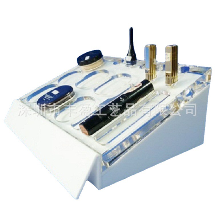 新款亚克力化妆品展示架 护肤品展示架生产厂家 眼霜陈列架