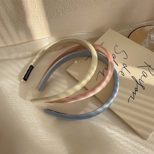 French style high-end satin fine hair hoop female internet celebrity  new headwear face wash headband spring and summer hairpin