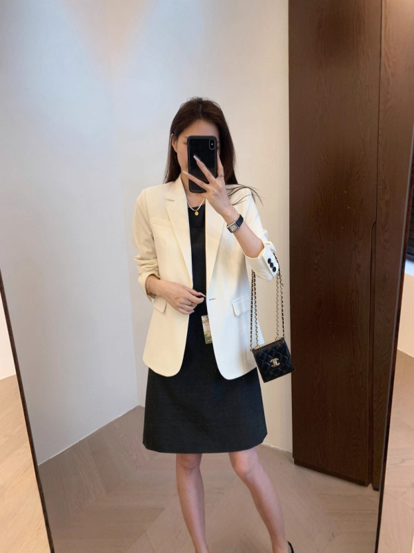 客供订单立体裁剪精湛工艺羊毛混纺修身显瘦一粒扣西装外套|undefined