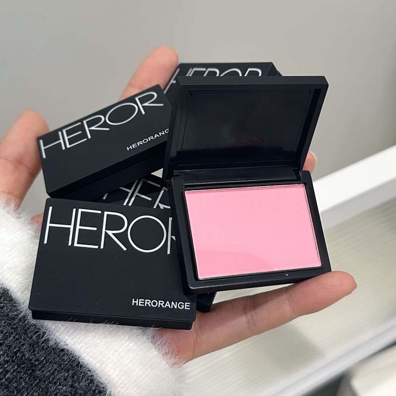 HERORANGE ~ 淡若光透単色頬紅自然裸化粧元気少女低飽和マット修容紅|undefined