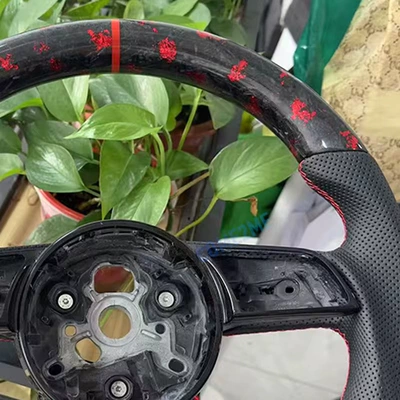 S5 red forged carbon fiber – Steering wheel