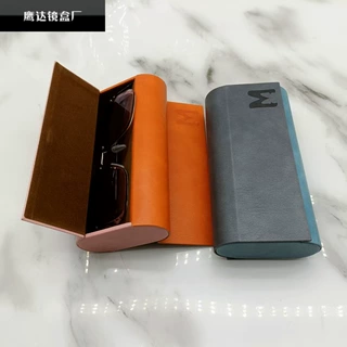 手工2付装眼镜盒简约近视眼镜盒便携眼镜太阳镜墨镜收纳盒子