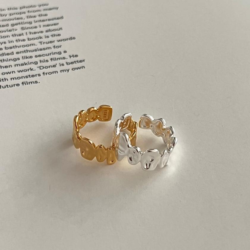 4g Weight Rings Classification 925 Sterling Silver Irregular Rings