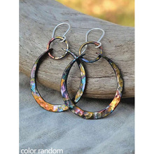 X 81717 Amber Acetate Hoop Earrings ����ɫ������Ȧ����