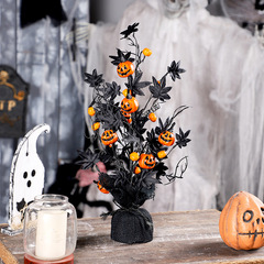 国境を越えたハロウィーン装飾品ins黒カエデカボチャ装飾木祝日家庭装飾品