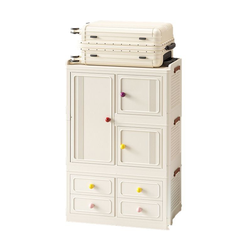 Gabinete de almacenamiento de dopamina, armario doméstico para niños, armario plegable sin instalación, caja de almacenamiento de ropa, juguetes, artículos diversos
