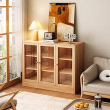实木餐边柜靠墙一体柜子茶水柜收纳柜家用沙发边柜落地置物柜斗柜