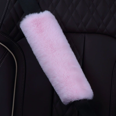 cover car safety belt shoulder protective | Seat belt shoulder pad - light-pink-25cm